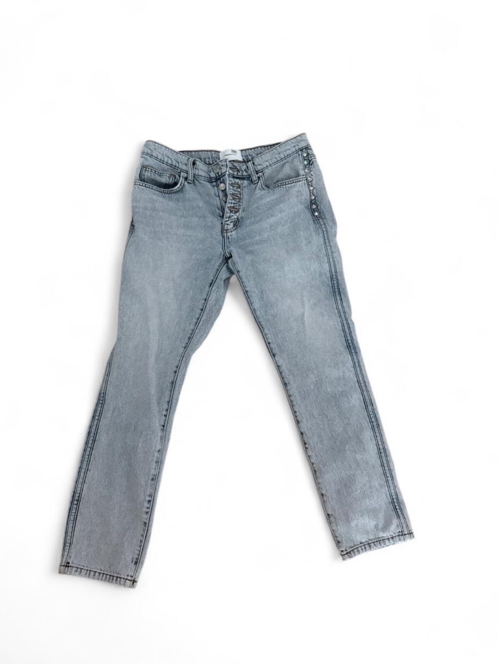 Current/Elliott Straight Leg Jeans in Light Blue